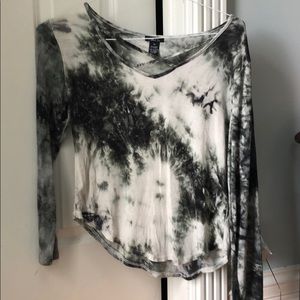 Tie dye long sleeve top